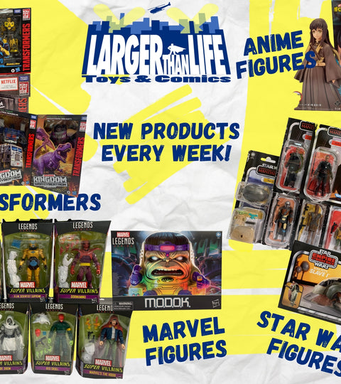 New Products JUNE| Marvel Figures| Larger Than Life Toys and Comics