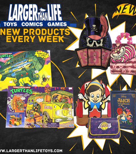 New Products July| Disney Apparel, Teenage Mutant Ninja Turtles, Stitch, Nightmare Before Christmas | Larger Than Life Toys and Comics